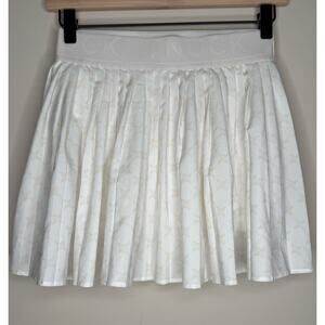 Tuckernuck Cream Pleated Logo Mini Skirt‎ Tennis Golf- Xs